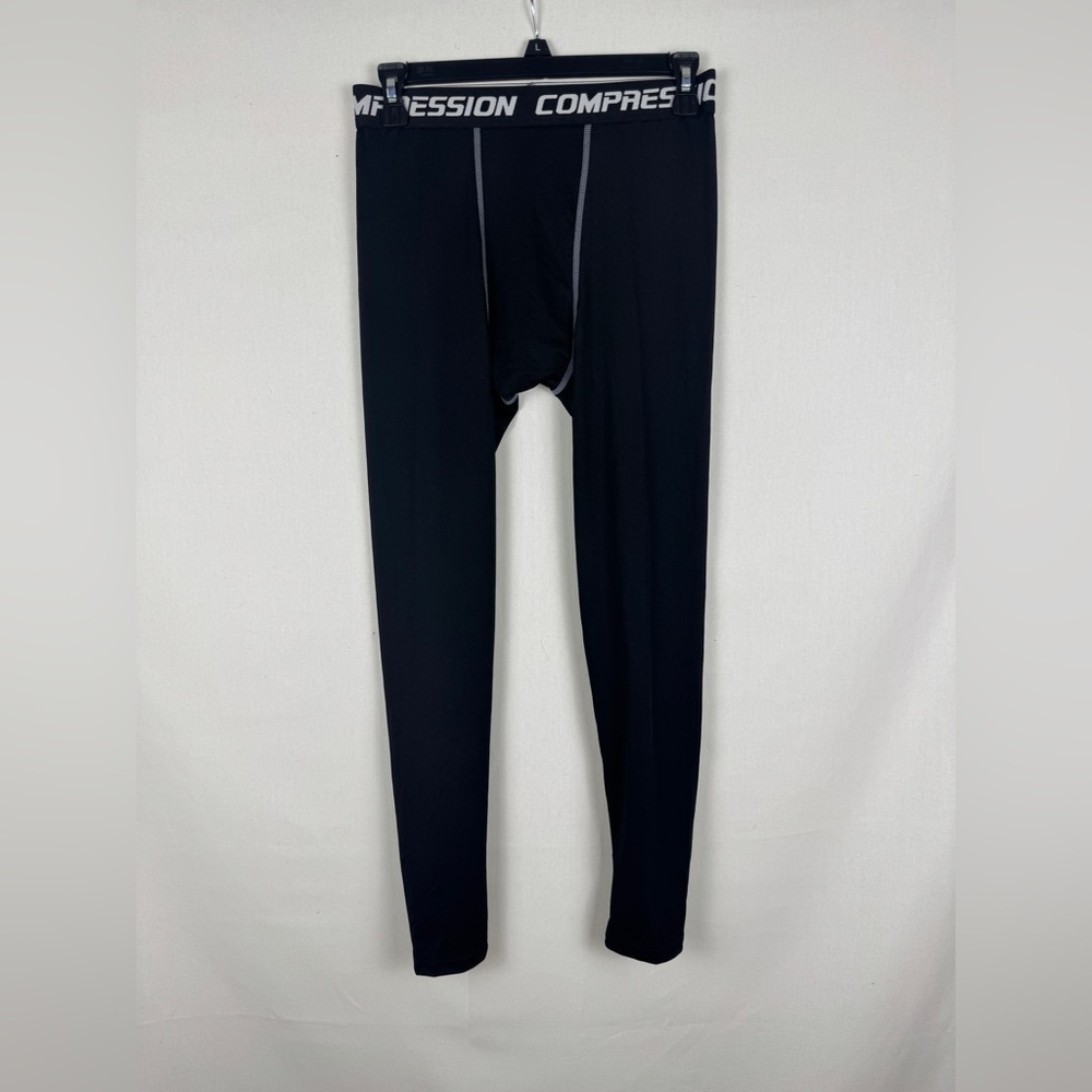 Source Unknown Men's Black Compression Boxer Brie… - image 1